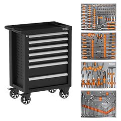 George Tools roller cabinet 69 cm black - filled 158-piece