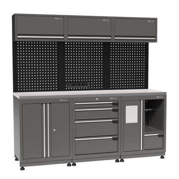 Kraftmeister Premium garage storage system Oakville stainless steel grey