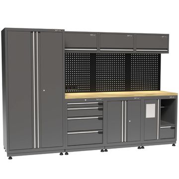 Kraftmeister Premium garage storage system Windsor oak grey