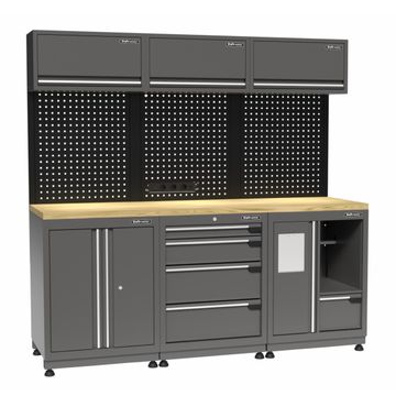 Kraftmeister Premium garage storage system Oakville oak grey