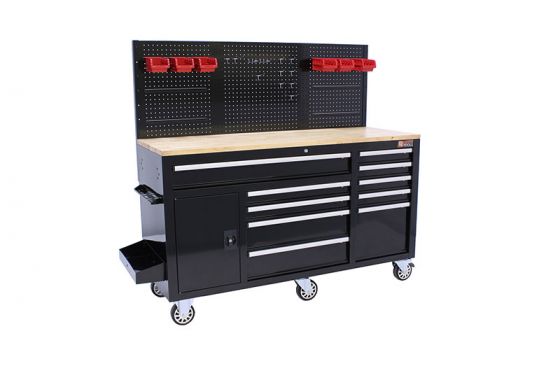George Tools 62 inch mobile workbench black - 156 pcs