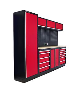 Kraftmeister Standard garage storage system Delaware plywood red