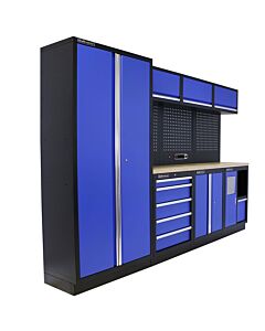 Kraftmeister Standard garage storage system Washington plywood blue