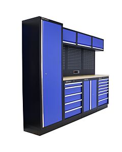 Kraftmeister Standard garage storage system Delaware plywood blue
