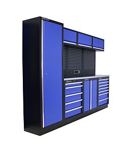 Kraftmeister Standard garage storage system Delaware stainless steel blue