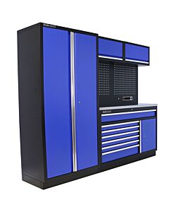 Kraftmeister Standard garage storage system Iowa stainless steel blue