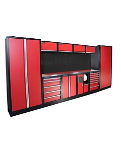 Kraftmeister Standard garage storage system Utah stainless steel red