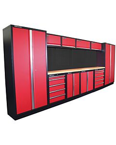 Kraftmeister Standard garage storage system Texas plywood red