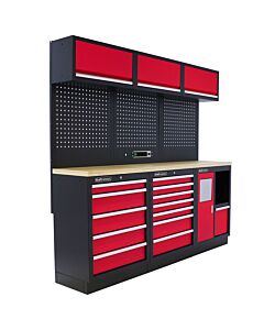 Kraftmeister Standard garage storage system Maryland plywood red