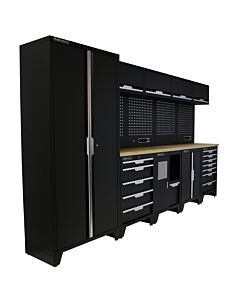Kraftmeister Standard garage storage system New Jersey plywood black