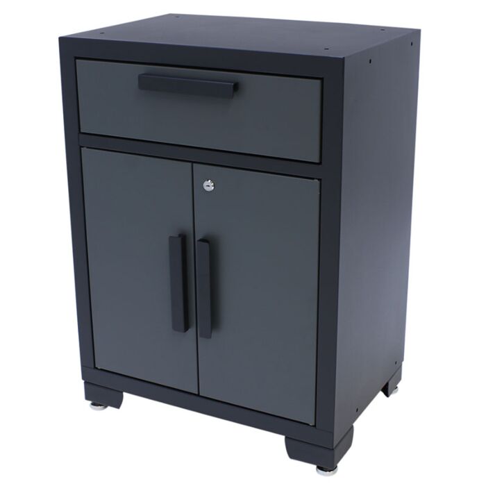 George Tools Budget storage cabinet with drawer grey