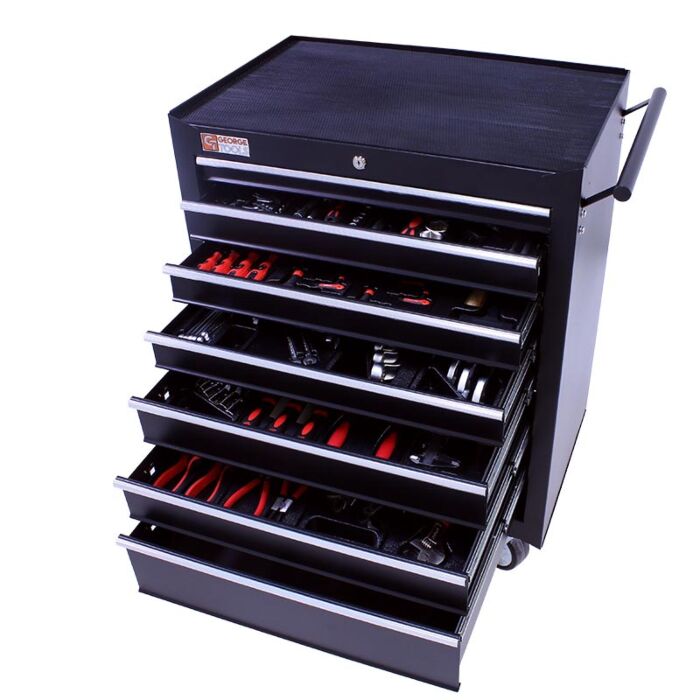 George Tools filled roller cabinet - 7 drawers - 253pcs