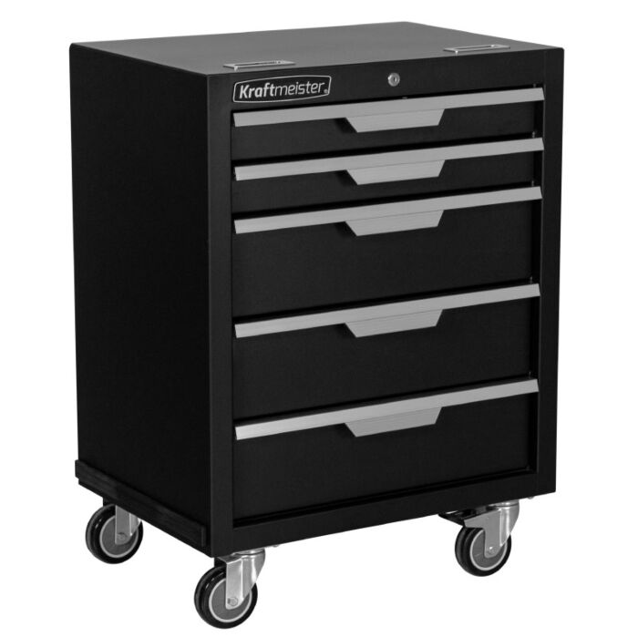 Kraftmeister Standard roller cabinet 5 drawers black