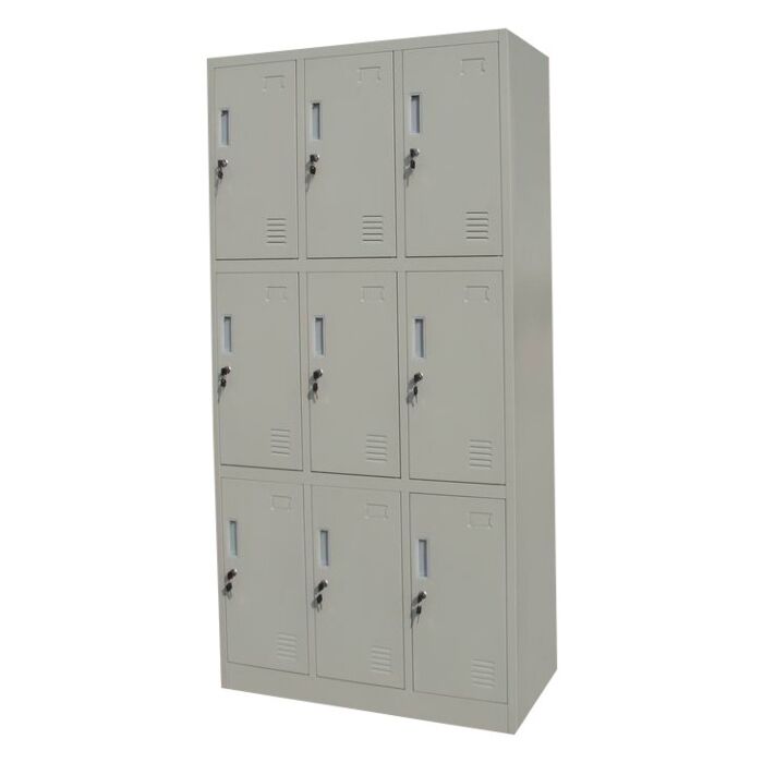 Kraftmeister 9-door locker, light-grey