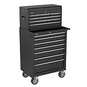 George Tools roller cabinet with tool chest 13 drawers anthracite