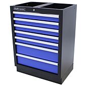 Kraftmeister tool cabinet with 7 drawers Standard blue
