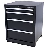 Kraftmeister tool cabinet with 4 drawers Pro black