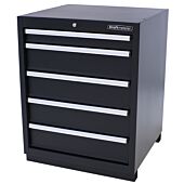 Kraftmeister tool cabinet with 5 drawers Pro black