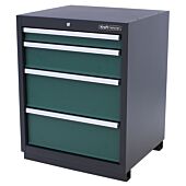 Kraftmeister tool cabinet with 4 drawers Premium green
