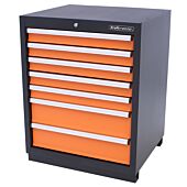 Kraftmeister tool cabinet with 7 drawers Premium orange