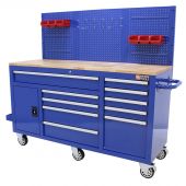 George Tools Roller cabinet 62 inch with 10 drawers blue