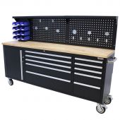 George Tools mobile workbench 84 inch black