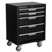 Kraftmeister mobile tool cabinet with 5 drawers Standard black