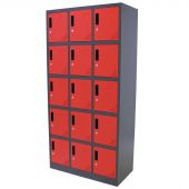 Kraftmeister locker 15 doors locker red/anthracite
