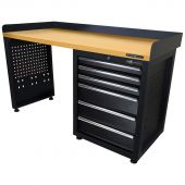 Kraftmeister workbench 6 drawers MDF 150 cm black