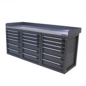 Kraftmeister workbench 18 drawers Stainless Steel 200 cm grey
