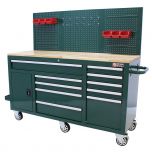 George Tools Mobile workbench 62 inch 10 drawers - British Racing Green