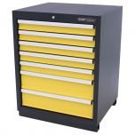 Kraftmeister tool cabinet with 7 drawers Premium yellow