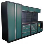 Kraftmeister modular garage system Halifax stainless steel - green