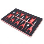 Kraftmeister Foam Inlay 18. Extra long circlip, round nose and forceps pliers set 9pcs