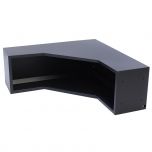 Kraftmeister corner wall cabinet LED Premium black