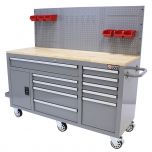 George Tools Roller cabinet 62 inch with 10 drawers grey