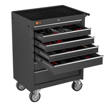 George Tools filled roller cabinet 7 drawers anthracite - 209 pieces