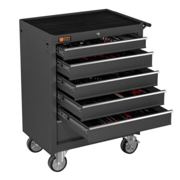 George Tools filled roller cabinet 6 drawers anthracite - 253 pieces