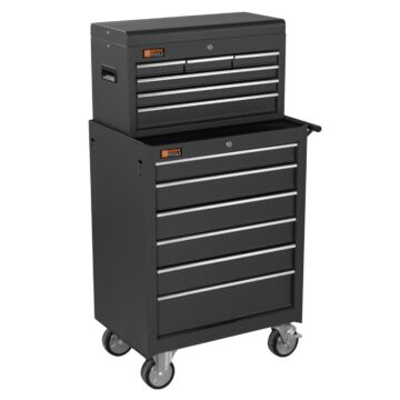 George Tools roller cabinet with tool chest 12 drawers anthracite