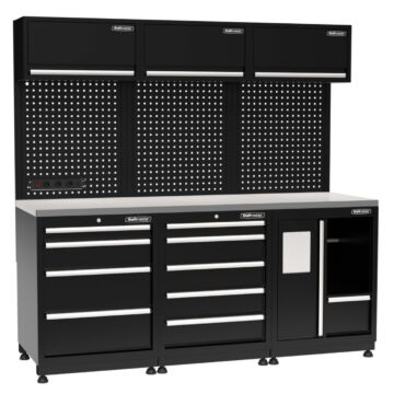 Kraftmeister Pro garage storage system Alice Springs stainless steel black