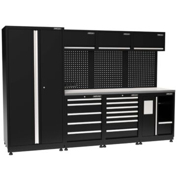 Kraftmeister Pro garage storage system Bendigo stainless steel black