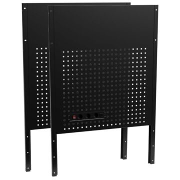 Kraftmeister Premium tool panel corner with outlet black
