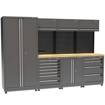 Kraftmeister Premium garage storage system Regina oak grey