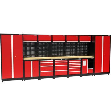 Kraftmeister Premium garage storage system Montreal oak red