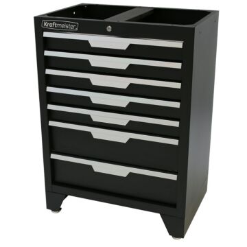 Kraftmeister Standard tool cabinet 7 drawers black