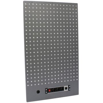 Kraftmeister Standard tool panel with outlet grey