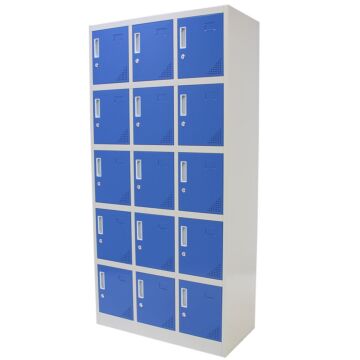Kraftmeister locker 15 doors blue