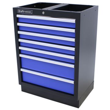 Kraftmeister Standard tool cabinet 7 drawers blue