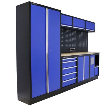 Kraftmeister Standard garage storage system Washington plywood blue