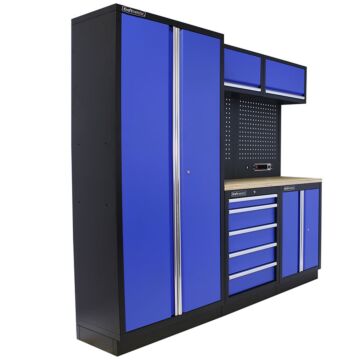 Kraftmeister Standard garage storage system Wisconsin plywood blue